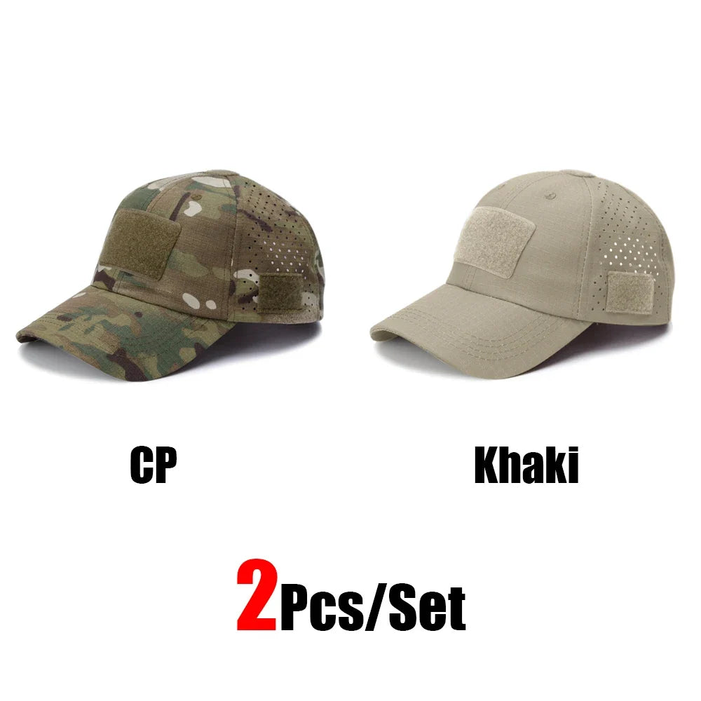 Tactical Baseball Cap with Velcro Patch – Breathable Adjustable Hat
