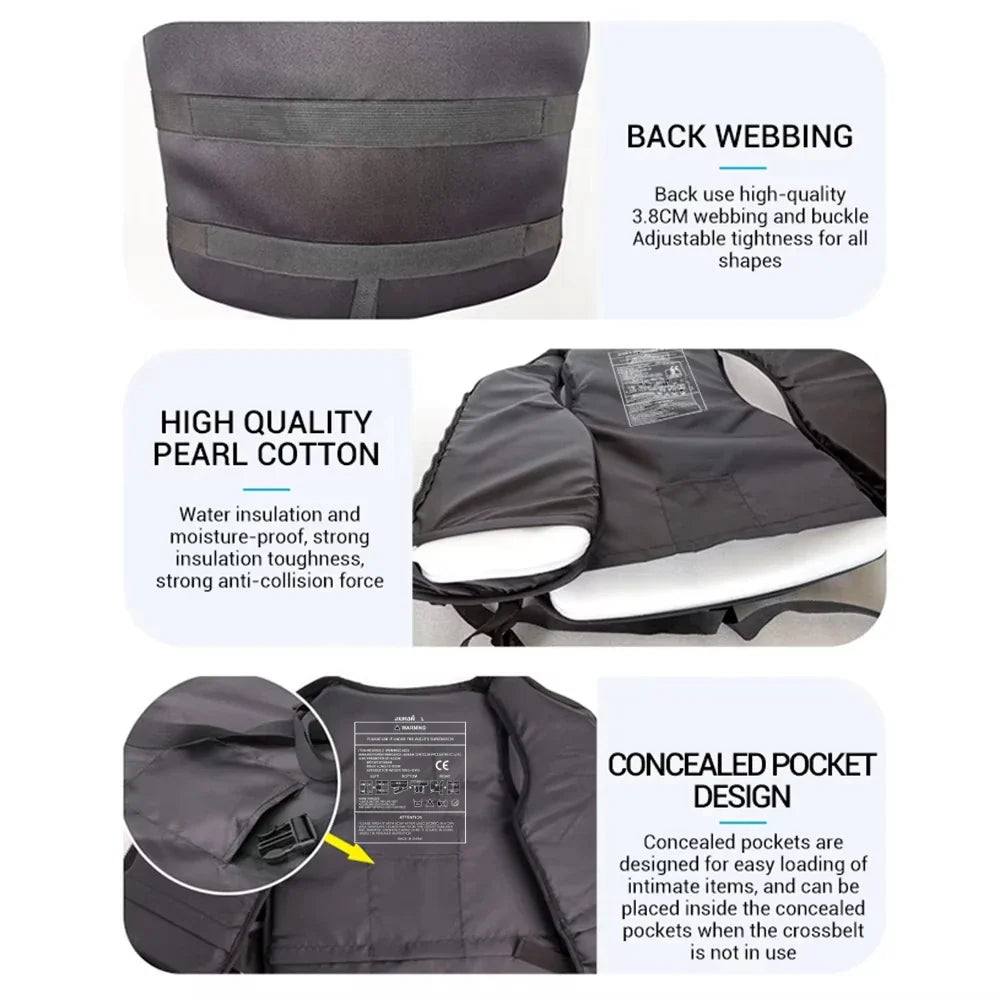 Neoprene Life Jacket for Adults and Kids Water Sports