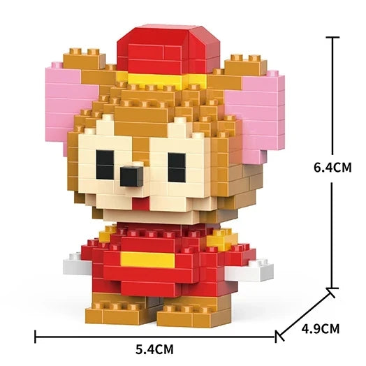 Disney Mini Building Blocks Figure – Mickey Minnie Princess Brick Toy