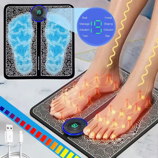 Electric Foot Massager Pad for Muscle Relaxation & Home Use