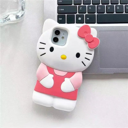 Kitty Cat 3D Silicone Soft iPhone Case