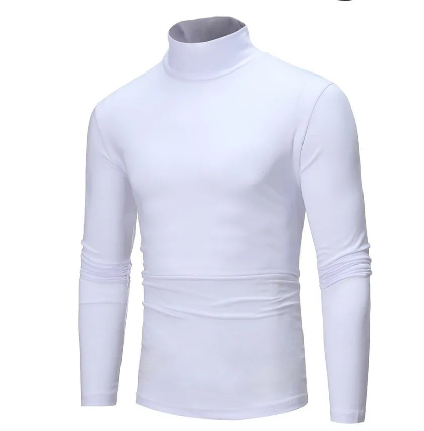 Men’s Thermal Turtleneck Base Layer, Slim-Fit Long-Sleeve Modal Shirt