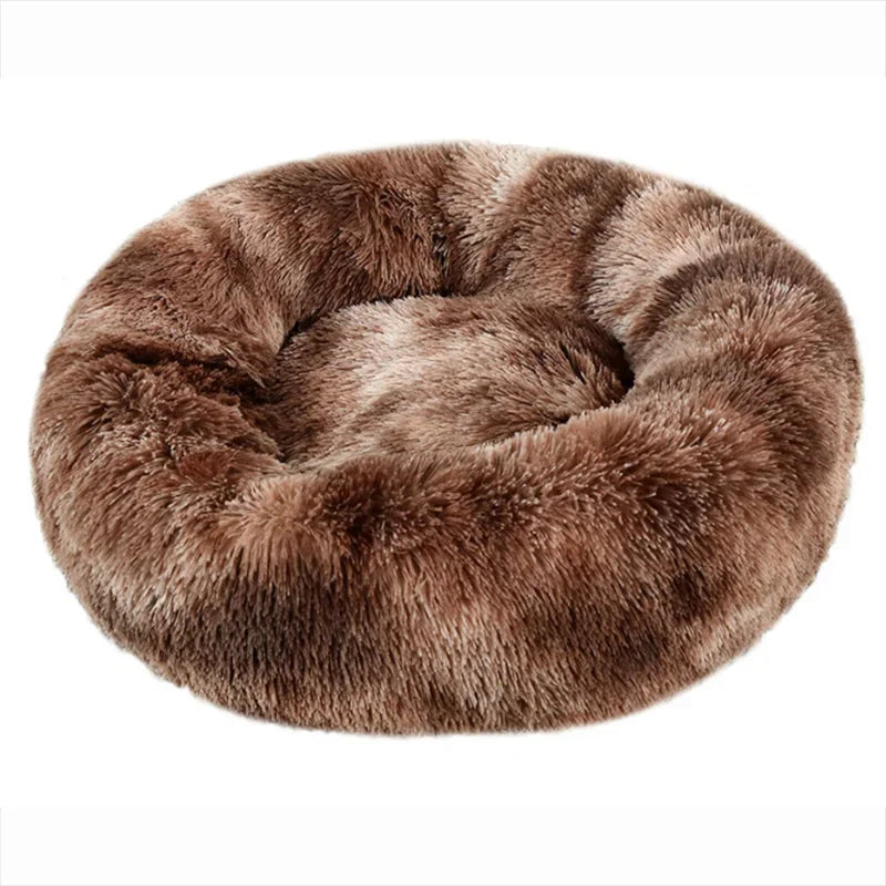 40-90cm 6 Sizes Round Pet Bed Large Dog Super Soft Cat Plush House Medium Winter Warm Sleeping