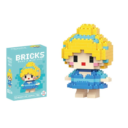 Cartoon Character Mini Building Blocks Set – DIY Brick Figures
