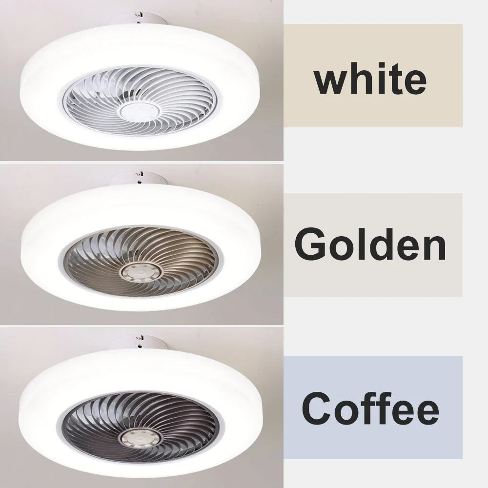 Smart Ceiling Fan with LED Light & Remote Control | 52cm