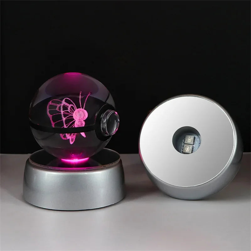 Pokémon 3D Crystal Ball with LED Light Base