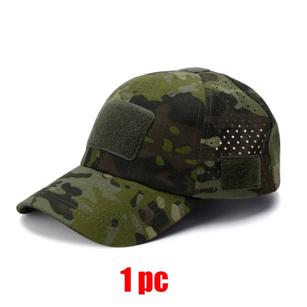 Tactical Baseball Cap with Velcro Patch – Breathable Adjustable Hat