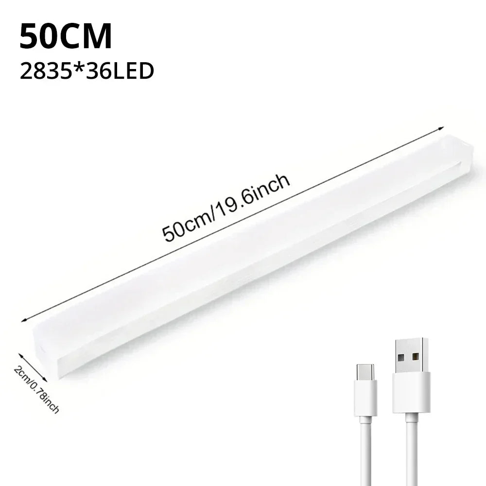 Motion Sensor LED Light Bar – USB-C Rechargeable, Auto On/Off