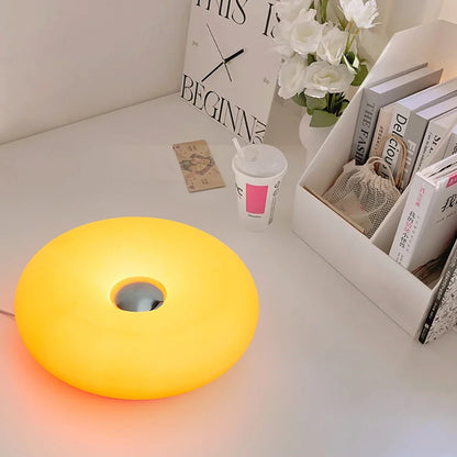 Donut Table Lamp – Touch Dimmable RGB Ambient Light USB