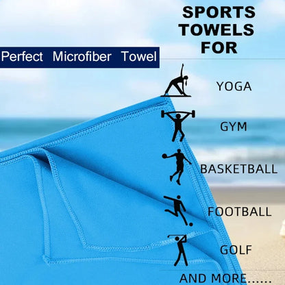 Outdoor Sports Microfiber Towel – Quick-Dry & Super Absorbent