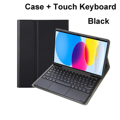 iPad Bluetooth Keyboard Case with Touchpad – 11th Gen, A16, Multi-Language