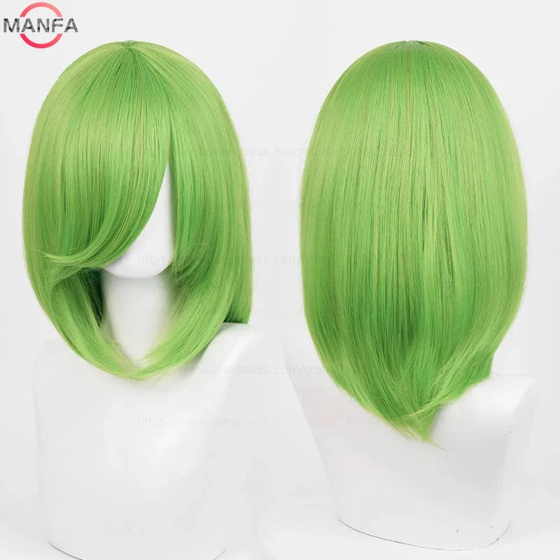 40cm Heat Resistant Anime Cosplay Wig with Bangs