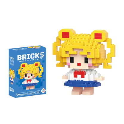 Cartoon Character Mini Building Blocks Set – DIY Brick Figures