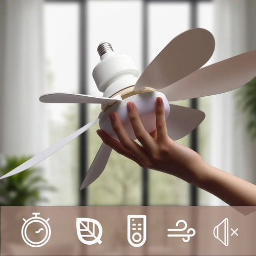 40W LED Ceiling Fan Light – E27 Socket, Remote Control & Dimmable