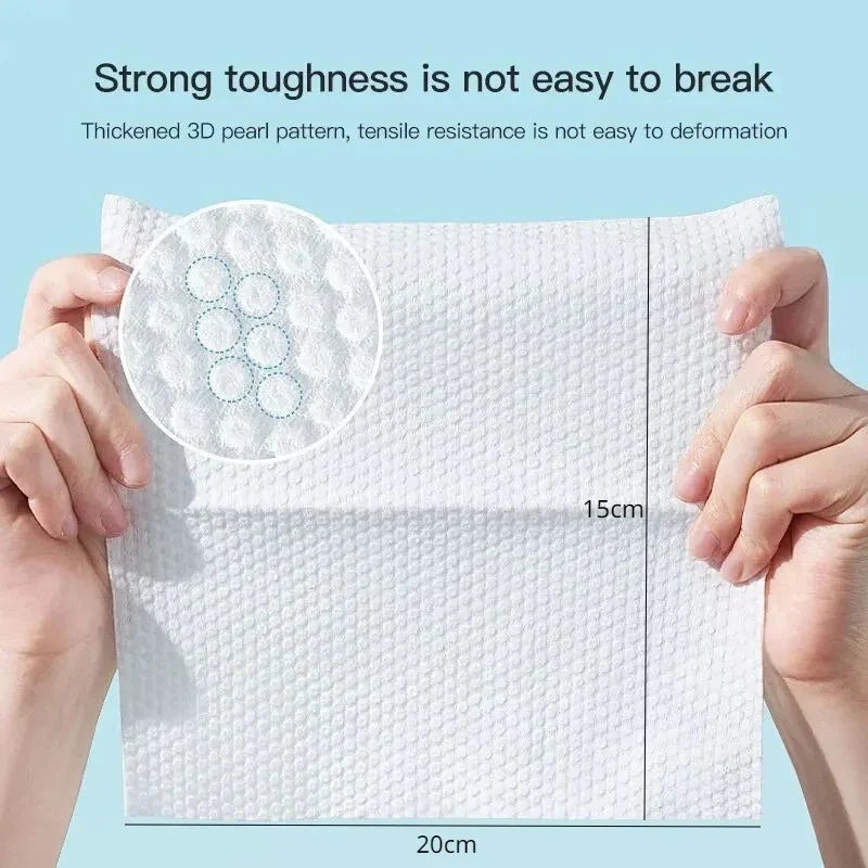 Disposable Cotton Face Towels – Soft Dry Wipes 50/100pcs