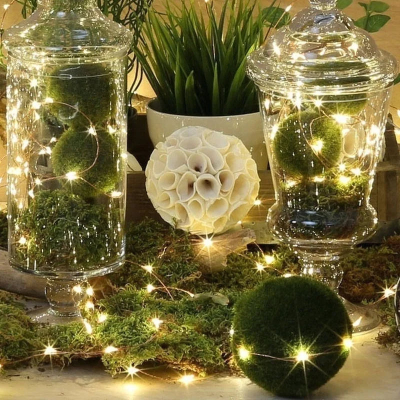 LED Fairy String Lights – Waterproof Copper Wire for Christmas, Wedding & Party