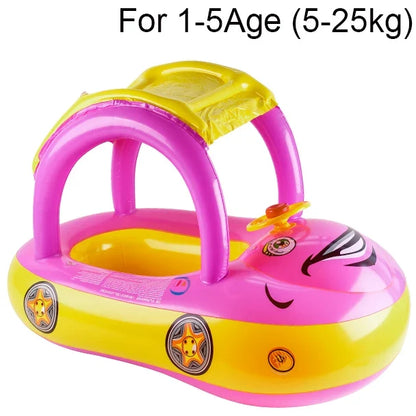 Car Shaped Toddler Pool Float for Kids Ages 4 to 6
