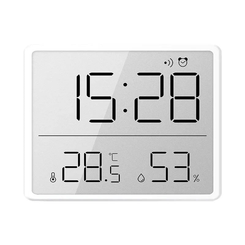 LCD Alarm Clock with Temperature & Humidity Display