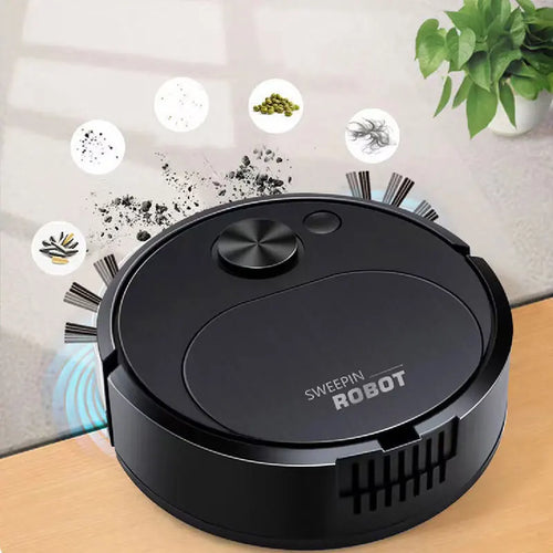 3 in 1 USB Robot Vacuum Cleaner with 1500Pa Suction