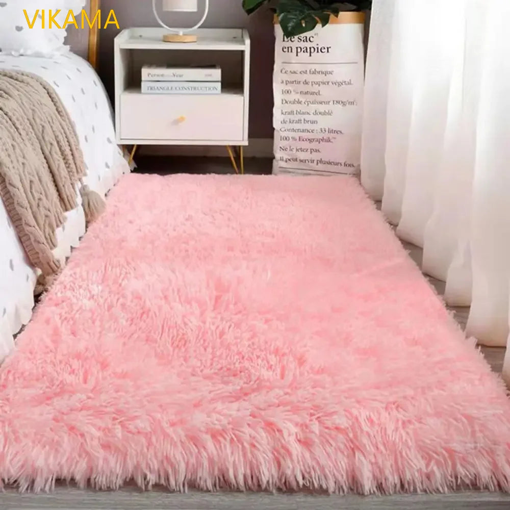 Plush Shag Carpet – Ultra-Soft High-Pile Area Rug for Bedroom & Living Room