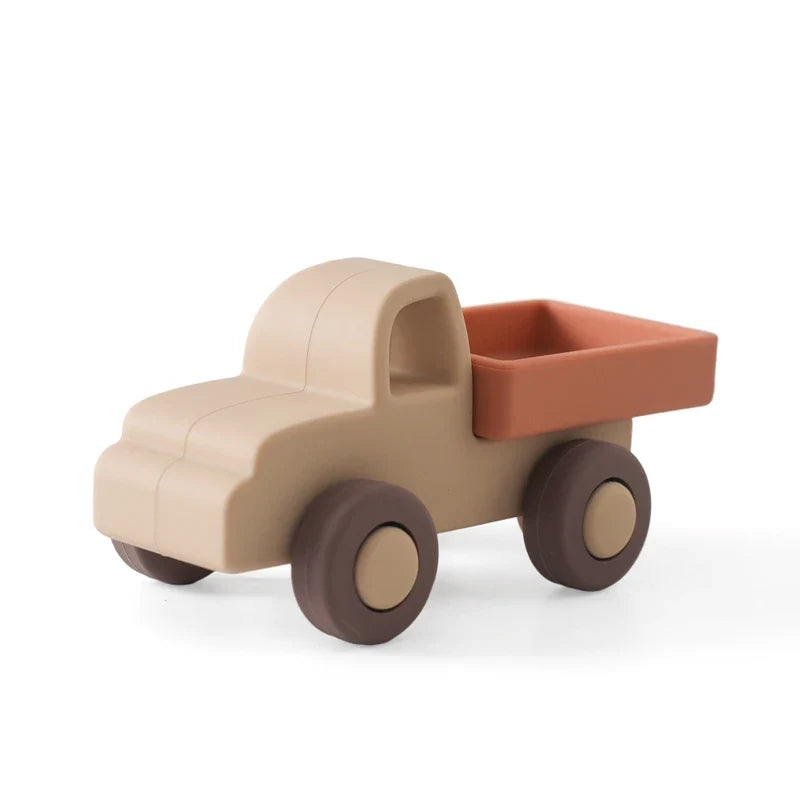 Montessori Baby Silicone Car Toys 0 12 Months Newborn Things Teether Toy Educational Blocks