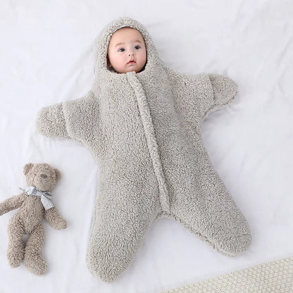 Baby Fleece Romper – Hooded One-Piece Winter Jumpsuit