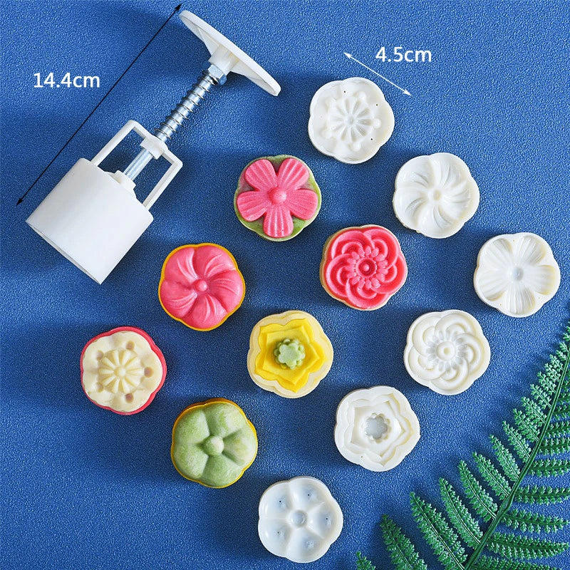 Mooncake Mold DIY Hand Press – Pastry & Mung Bean Cake Stamp
