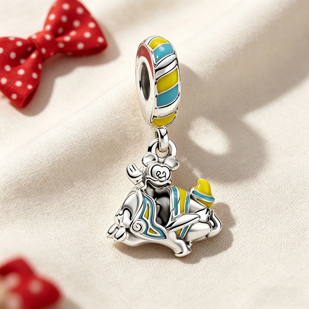 Disney Character Charm Bead – Fits Snake Chain Bracelet & Necklace