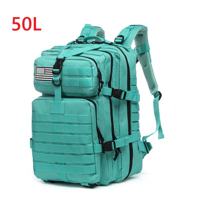 25L or 50L Waterproof Tactical Hiking Backpack
