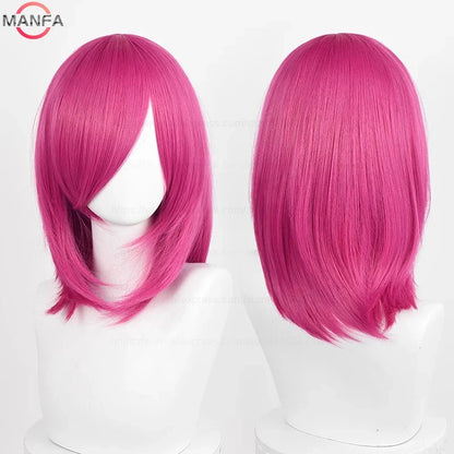 40cm Heat Resistant Anime Cosplay Wig with Bangs