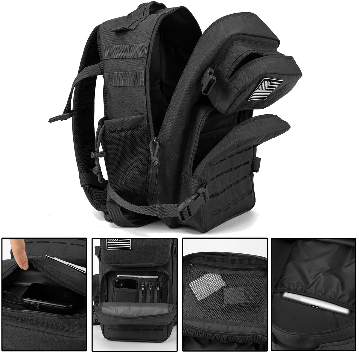25L Tactical MOLLE Backpack – Hiking & Outdoor Survival Bag for Men & Women