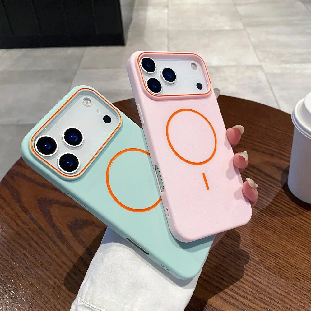 Magnetic Matte Soft iPhone Case