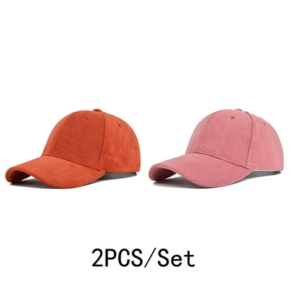 Solid Color Baseball Cap – Unisex Retro Adjustable Hat