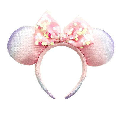 Disney Mickey Minnie Ears Headband – Sequin Bow Costume Cosplay