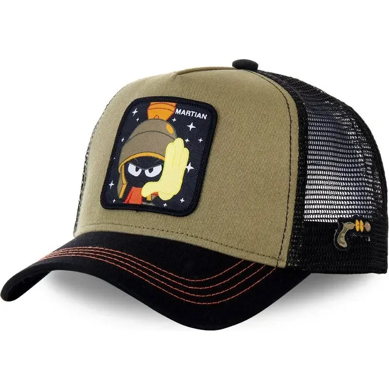 Unisex Anime Cartoon Cotton Trucker Snapback Cap
