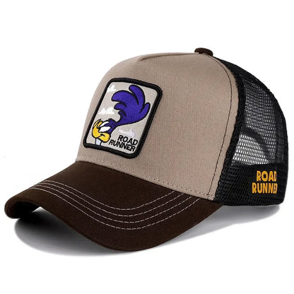 Unisex Anime Cartoon Cotton Trucker Snapback Cap