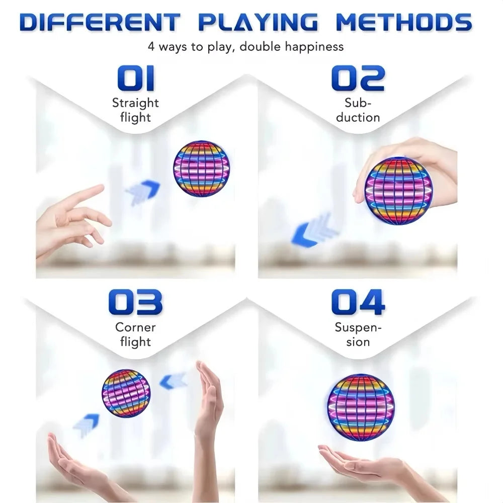 2026 Hand-Controlled Flying Ball Toy with Magic Lights