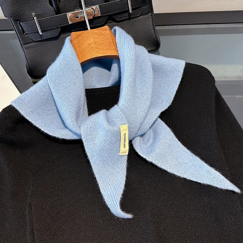 100% Wool Winter Scarf for Women – Warm Cashmere Shawl Wrap Pashmina