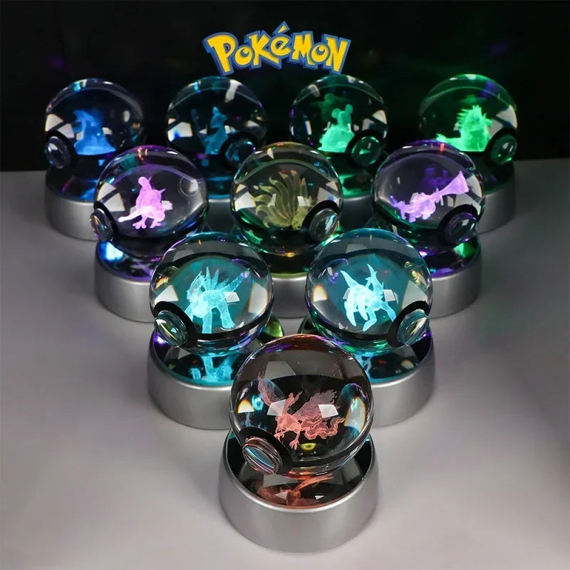 Pokémon 3D Crystal Ball with LED Light Base