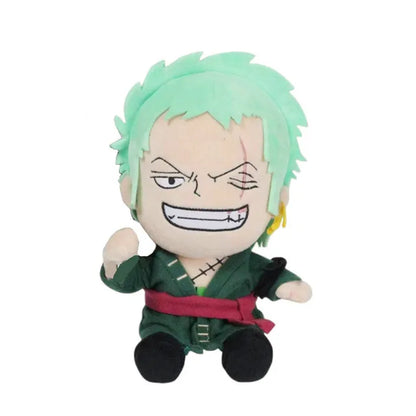 25CM One Piece Luffy Chopper Ace Zoro Plush Doll