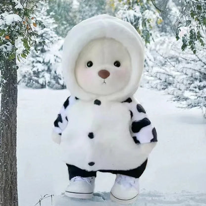 Dress-Up Teddy Bear Plush Toy with Changeable Outfits – Cute Stuffed Animal Doll