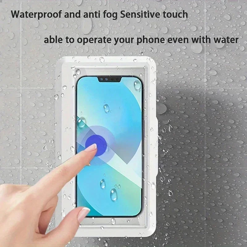 Waterproof Shower Phone Case Wall Mount with Touch Screen