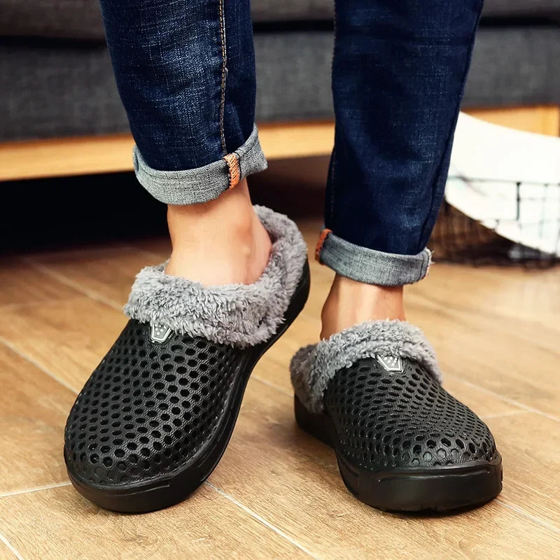 Fleece-Lined Clogs Slip-On Shoes for Men and Women