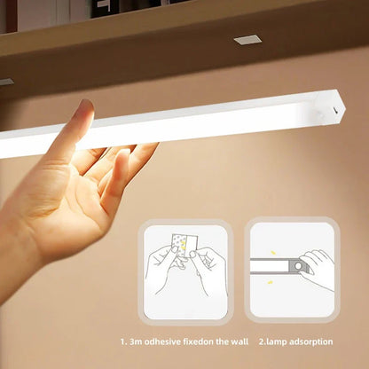Motion Sensor LED Light Bar – USB-C Rechargeable, 3 Color Modes