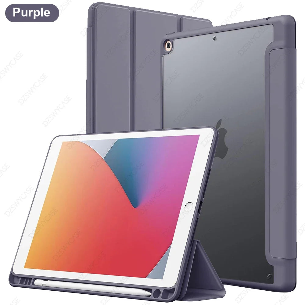 iPad 10.2 Case with Pencil Holder – 7th 8th 9th Generation Smart Cover