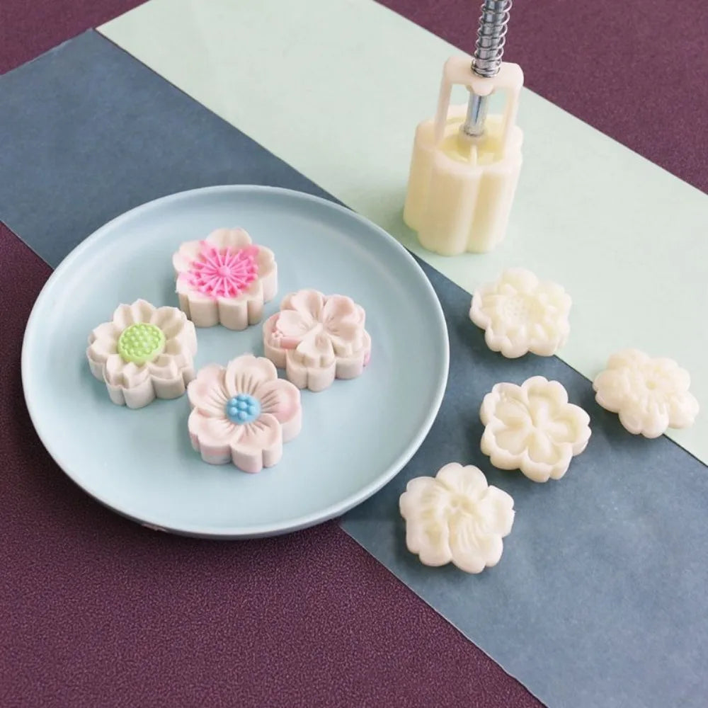 Mooncake Mold DIY Hand Press – Pastry & Mung Bean Cake Stamp