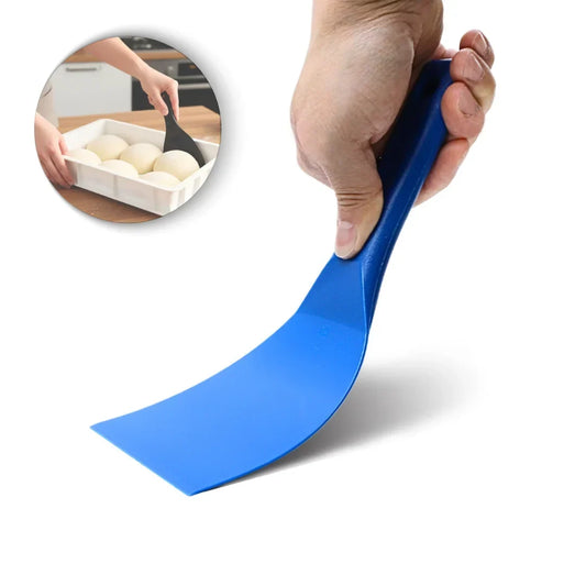 Pizza Dough Scraper & Spatula Cutter – Flexible Kitchen Tool with Hanging Bracket