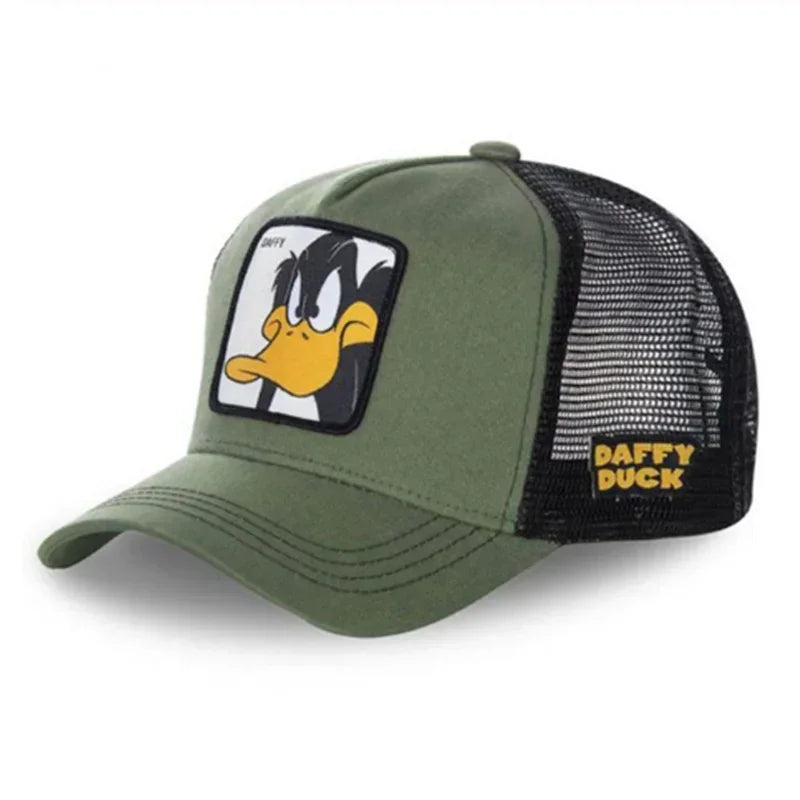 Unisex Anime Cartoon Cotton Trucker Snapback Cap
