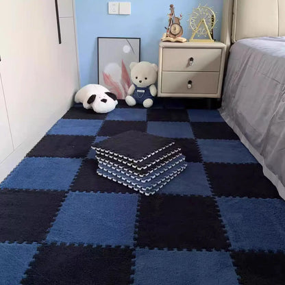 Plush Puzzle Floor Mat – 10pcs Interlocking Foam Tiles 30x30cm
