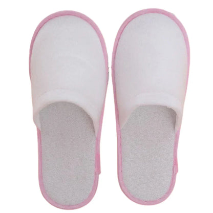 Disposable Hotel Slippers – 10 Pairs Bulk Pack, Random Colors